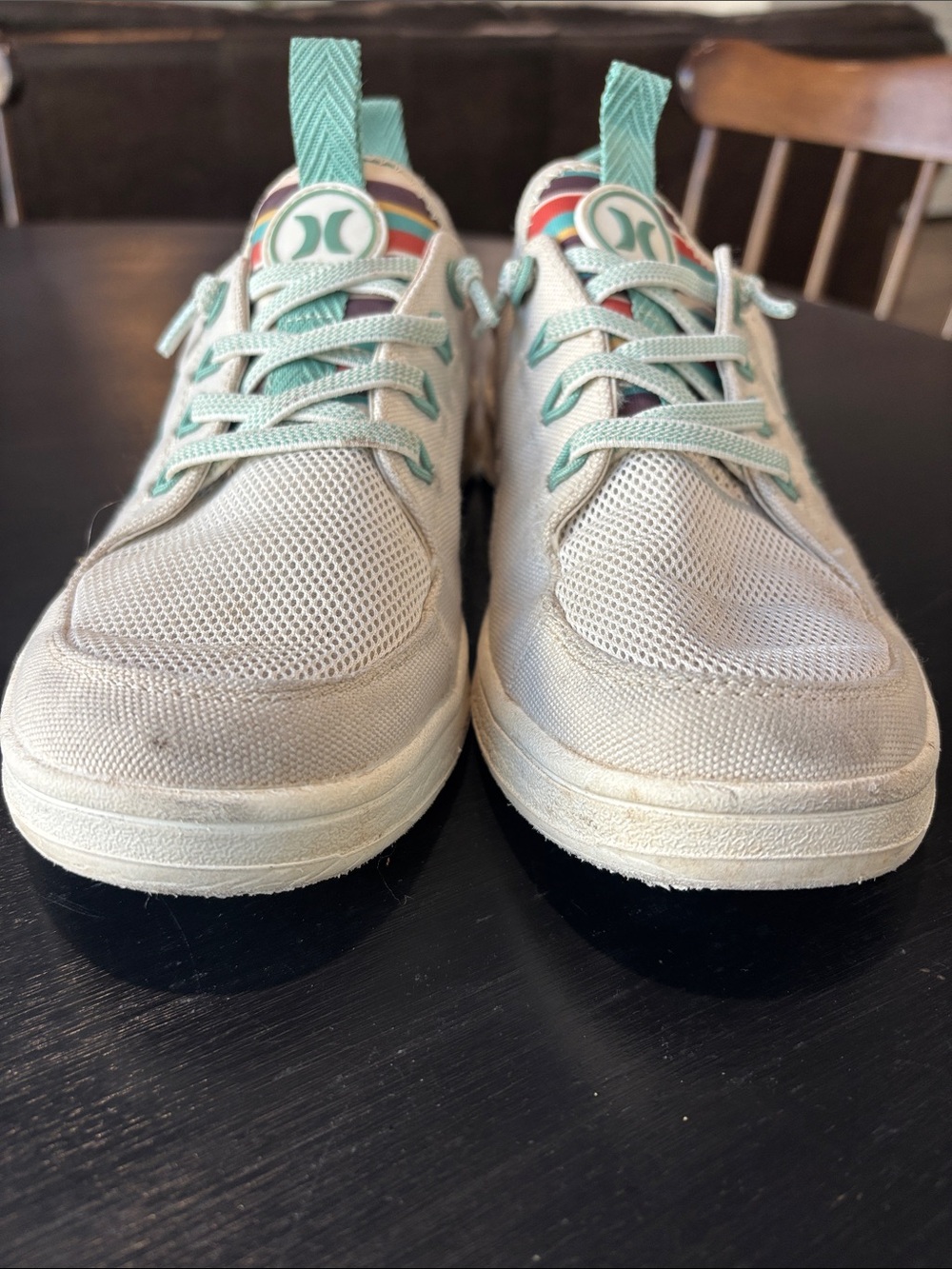 Hurley Castaico Cream Low-Top Lace up Casual Slip on Sneakers - Picture 4 of 9